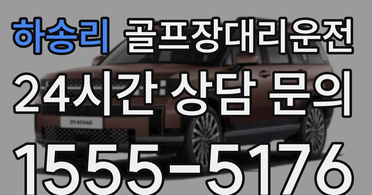 골프장대리운전 서비스