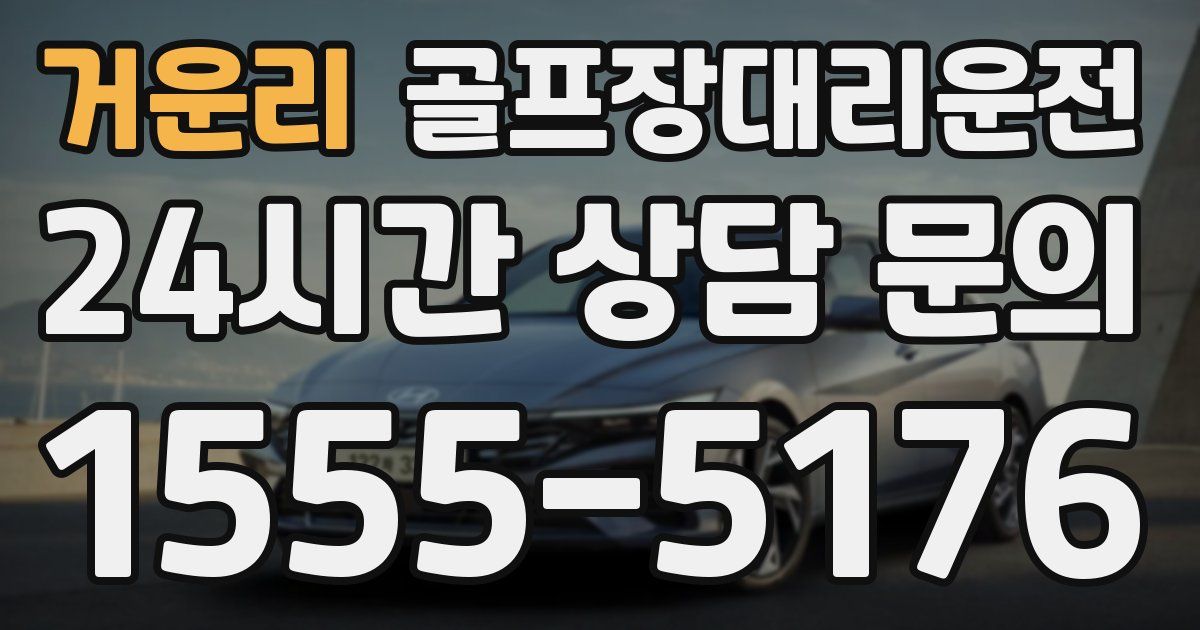 골프장대리운전 서비스