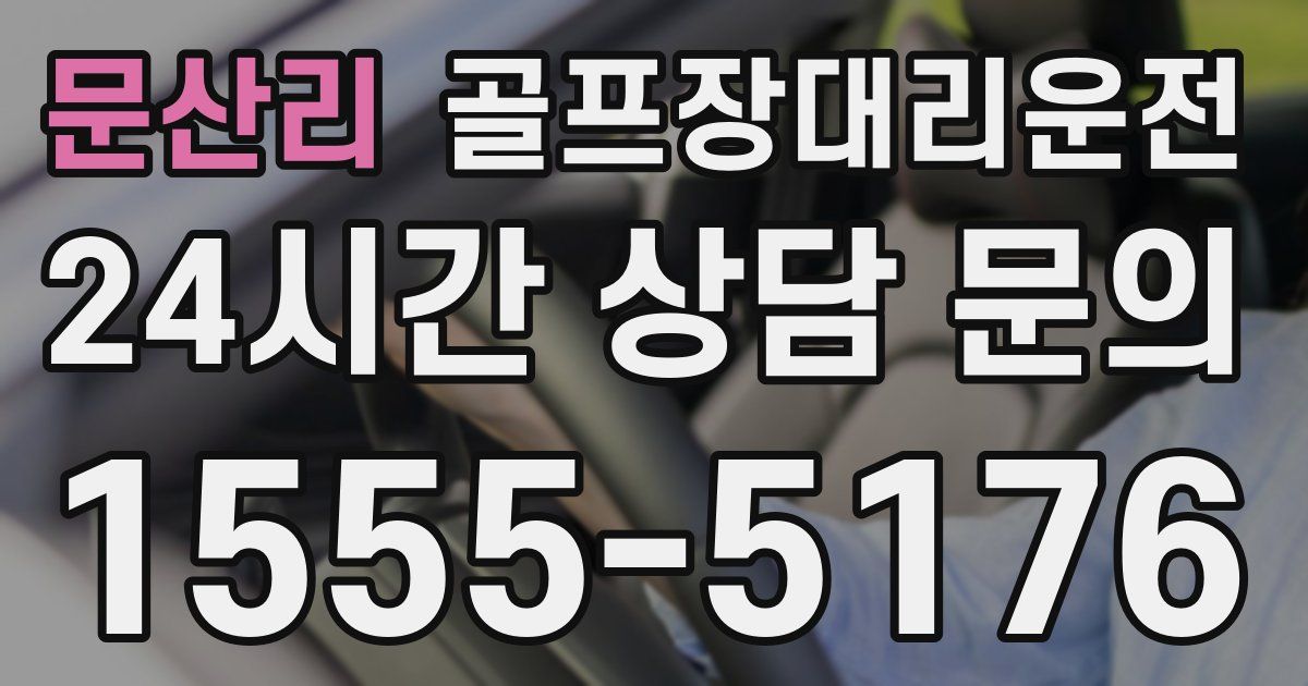 골프장대리운전 서비스