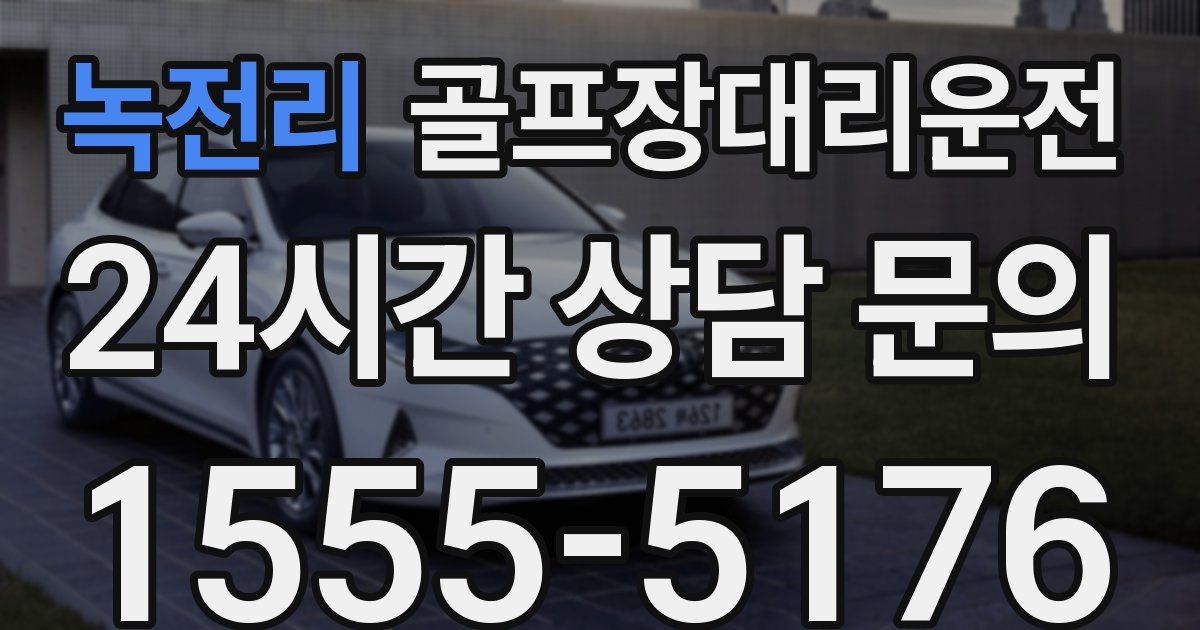 골프장대리운전 서비스