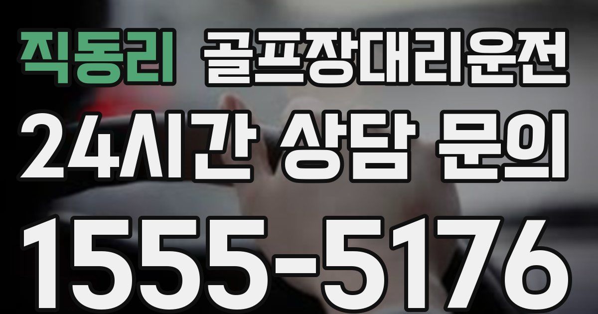 골프장대리운전 서비스