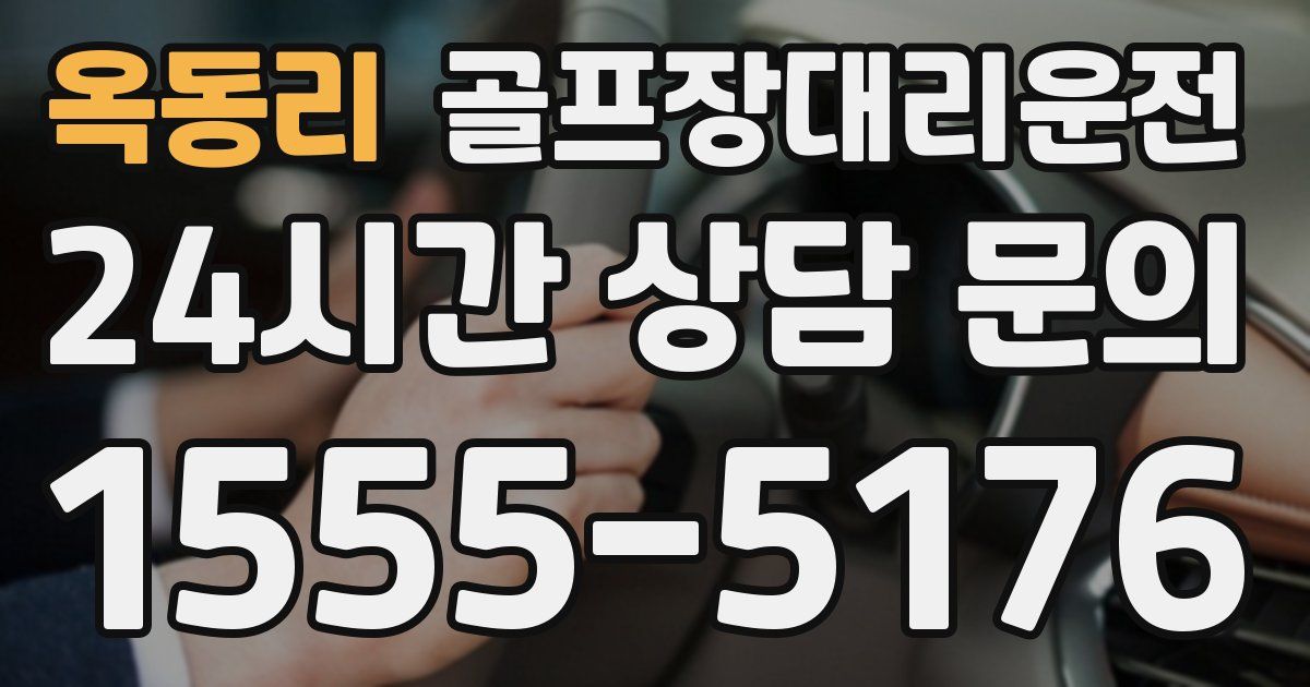골프장대리운전 서비스