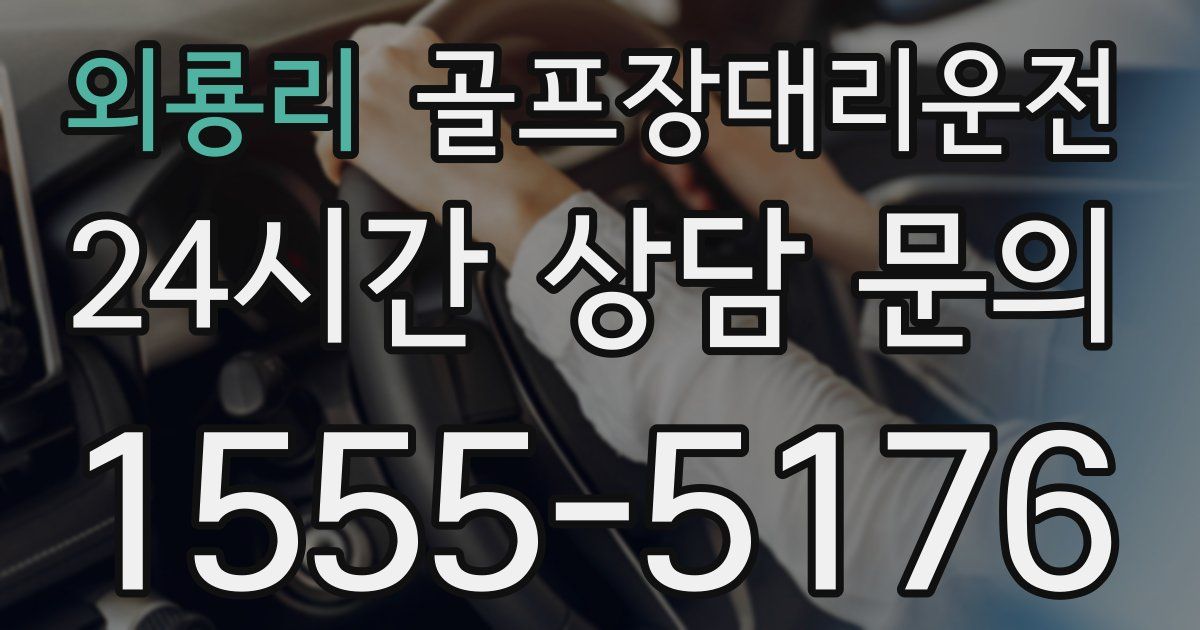 골프장대리운전 서비스