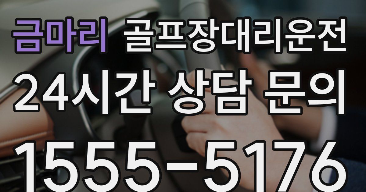 골프장대리운전 서비스