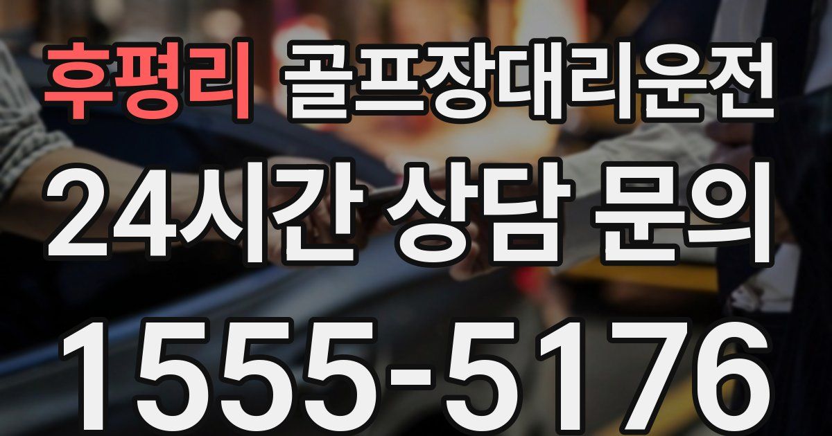 골프장대리운전 서비스