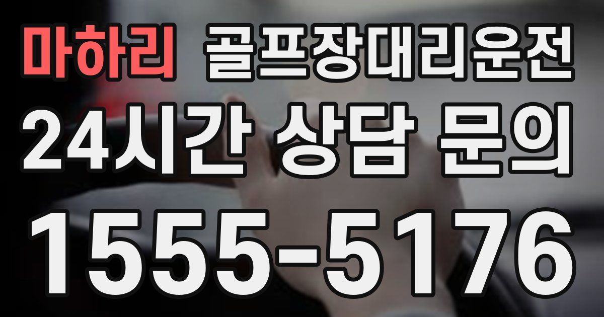 골프장대리운전 서비스