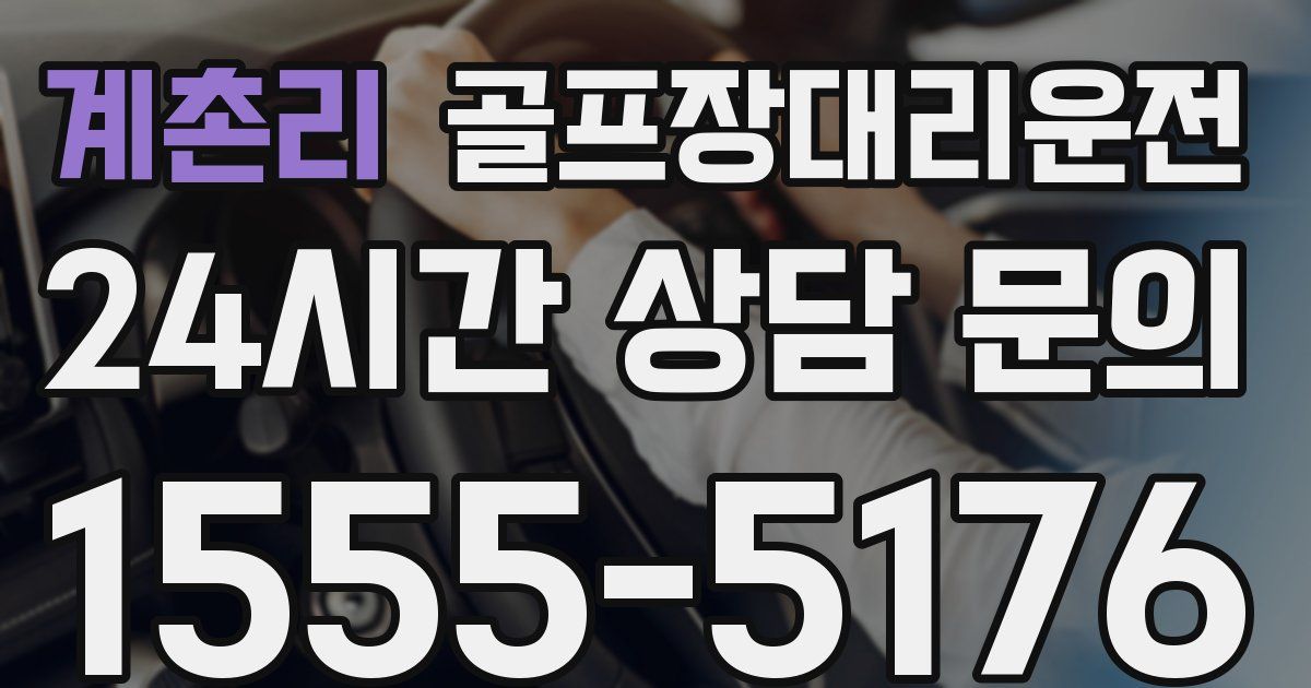 골프장대리운전 서비스
