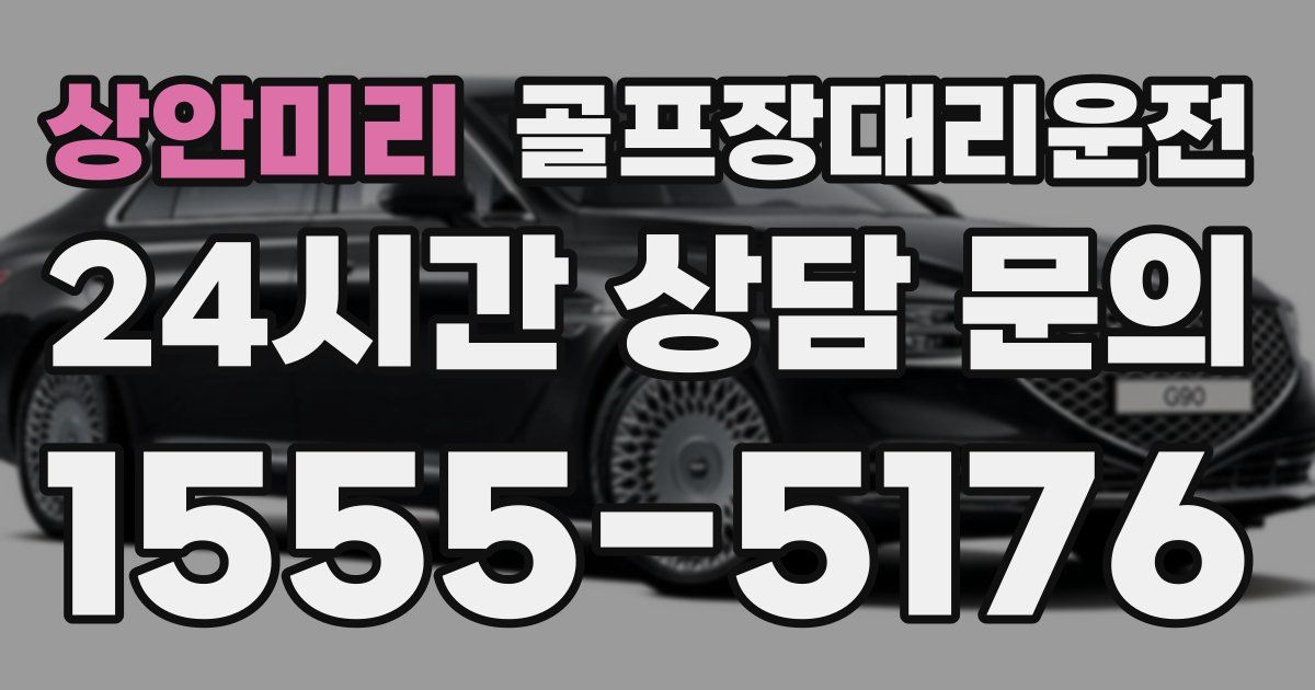 골프장대리운전 서비스