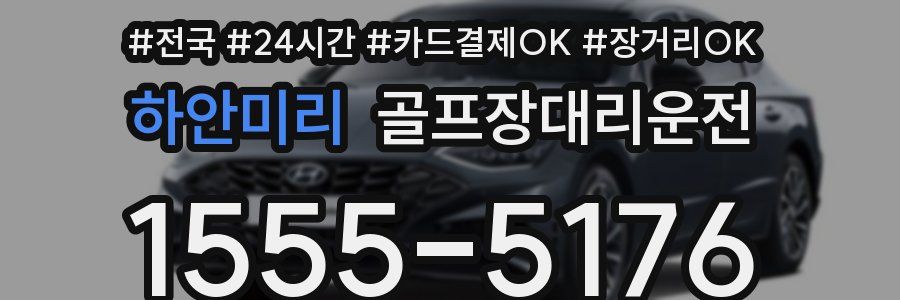 하안미리 골프장대리운전