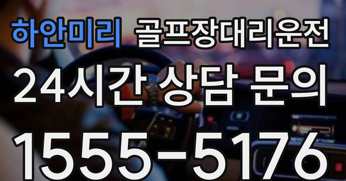 골프장대리운전 서비스