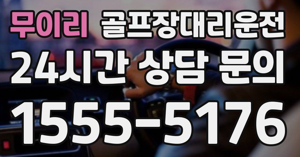 골프장대리운전 서비스