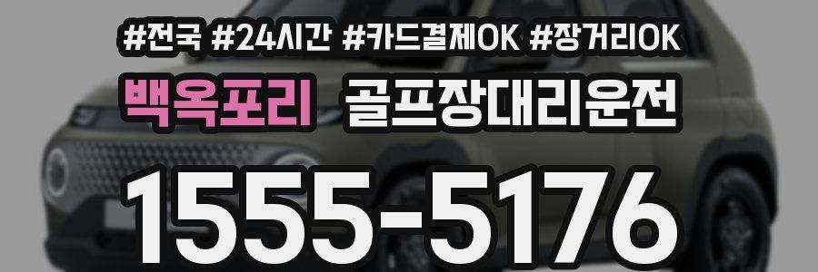 백옥포리 골프장대리운전