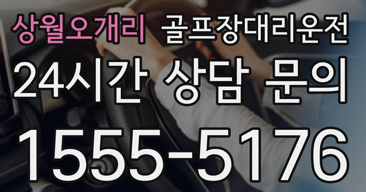 골프장대리운전 서비스