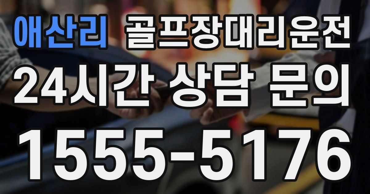 골프장대리운전 서비스
