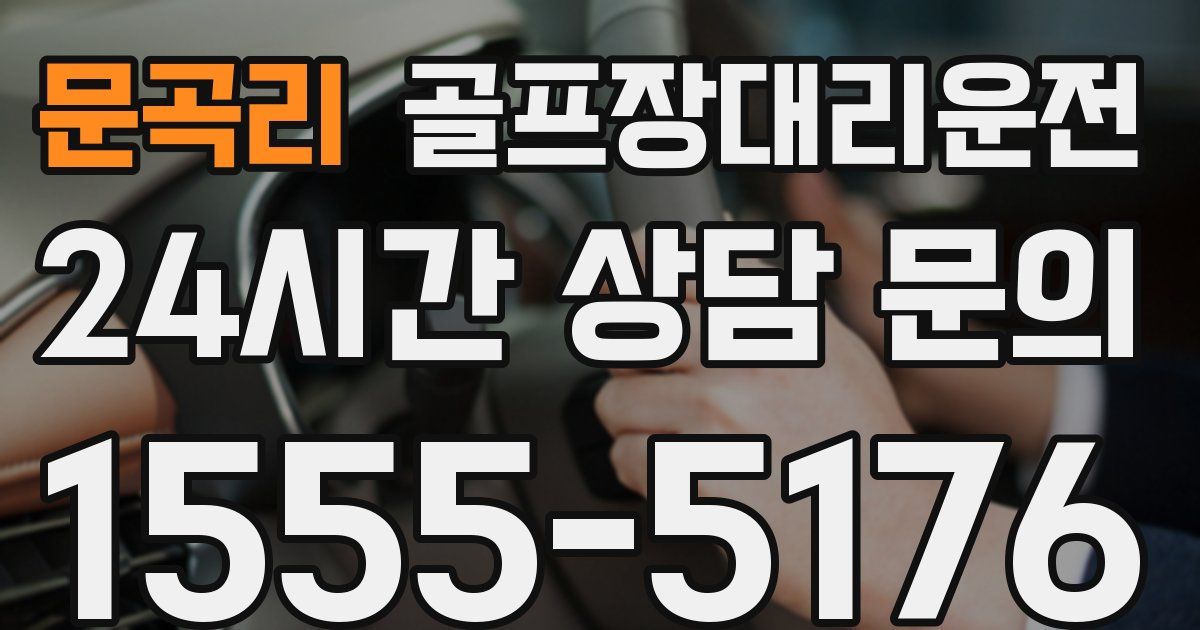 골프장대리운전 서비스