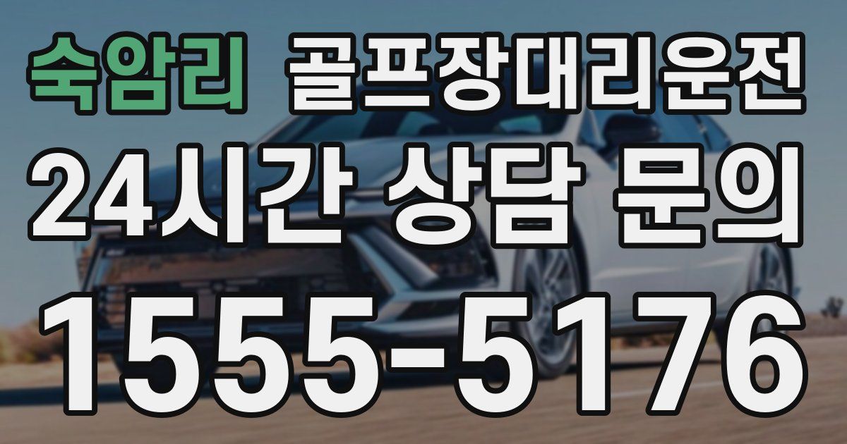 골프장대리운전 서비스