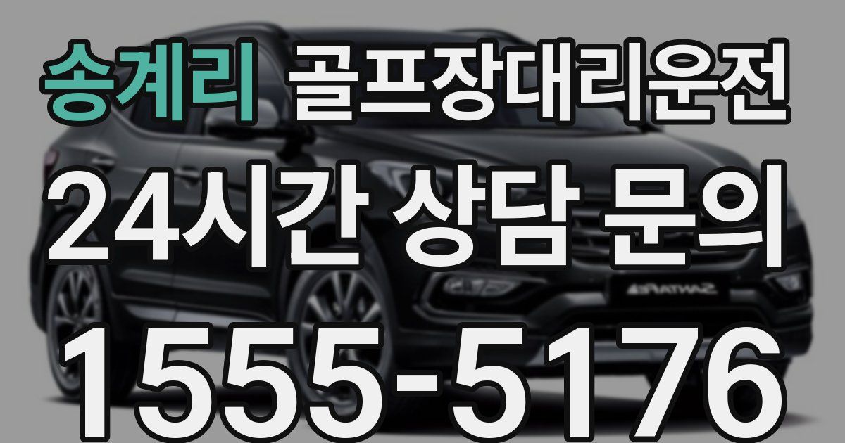 골프장대리운전 서비스