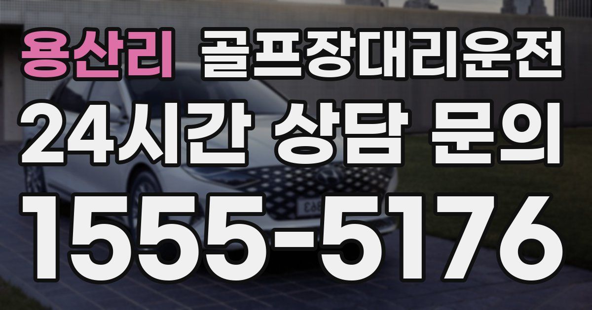 골프장대리운전 서비스