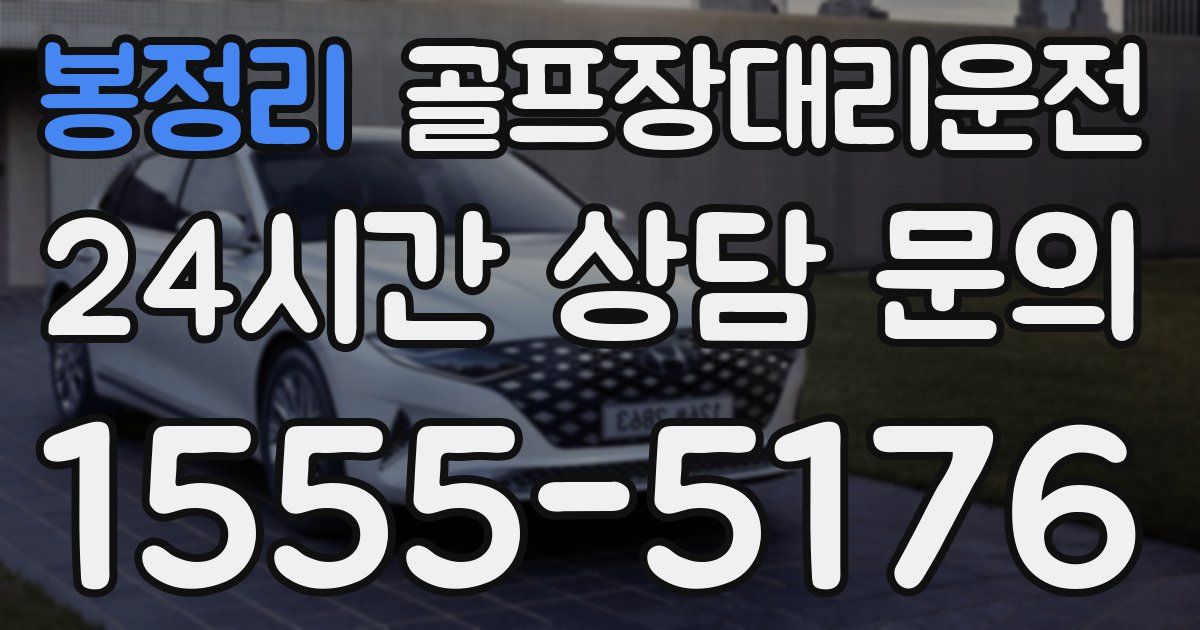 골프장대리운전 서비스