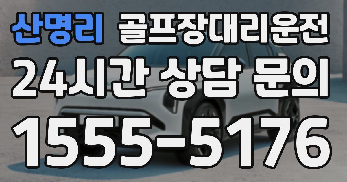 골프장대리운전 서비스