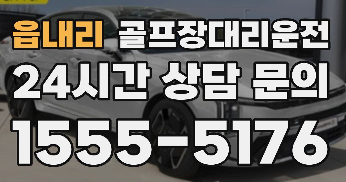 골프장대리운전 서비스