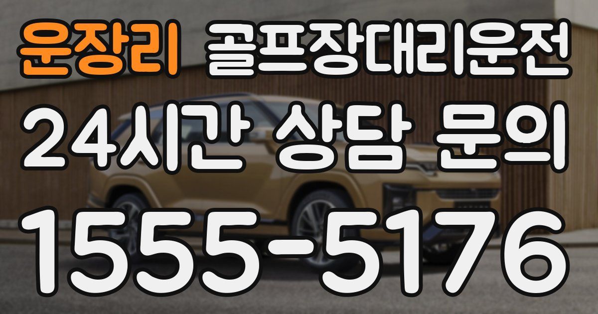 골프장대리운전 서비스