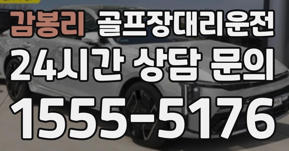 골프장대리운전 서비스