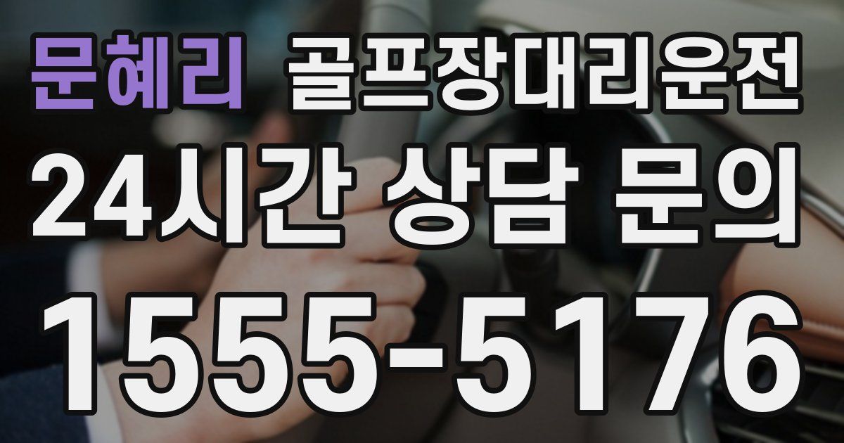 골프장대리운전 서비스