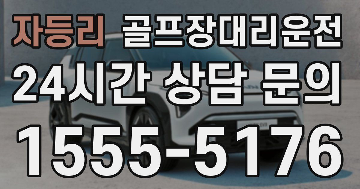 골프장대리운전 서비스