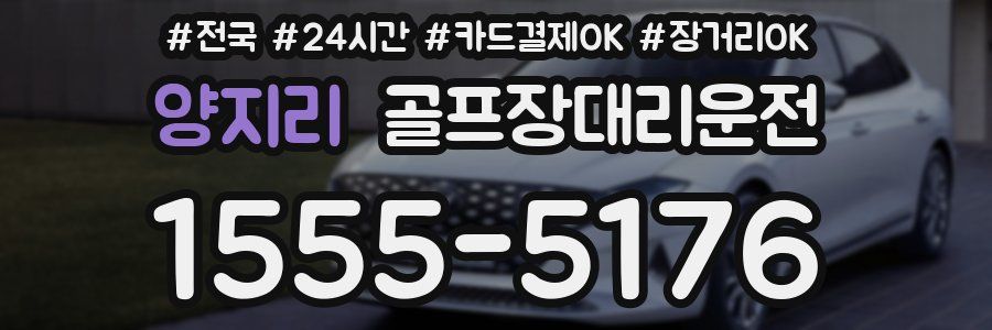 양지리 골프장대리운전