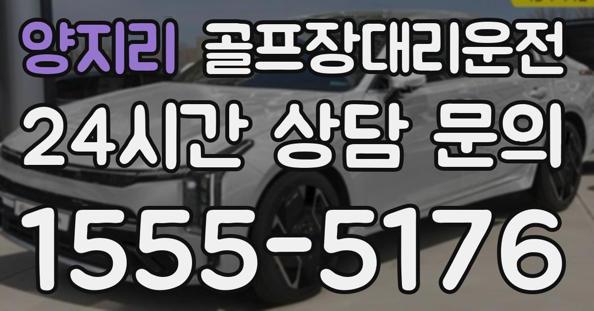 골프장대리운전 서비스