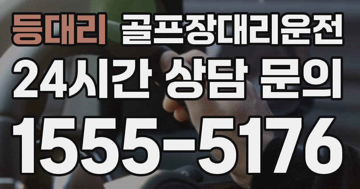 골프장대리운전 서비스