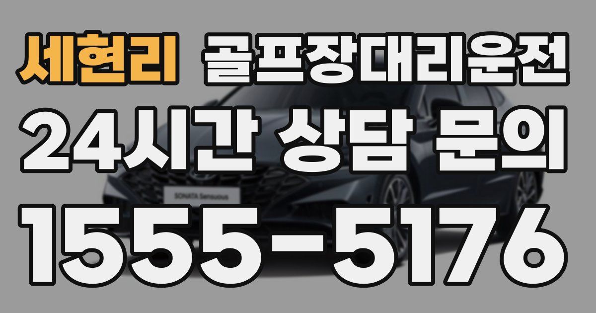 골프장대리운전 서비스