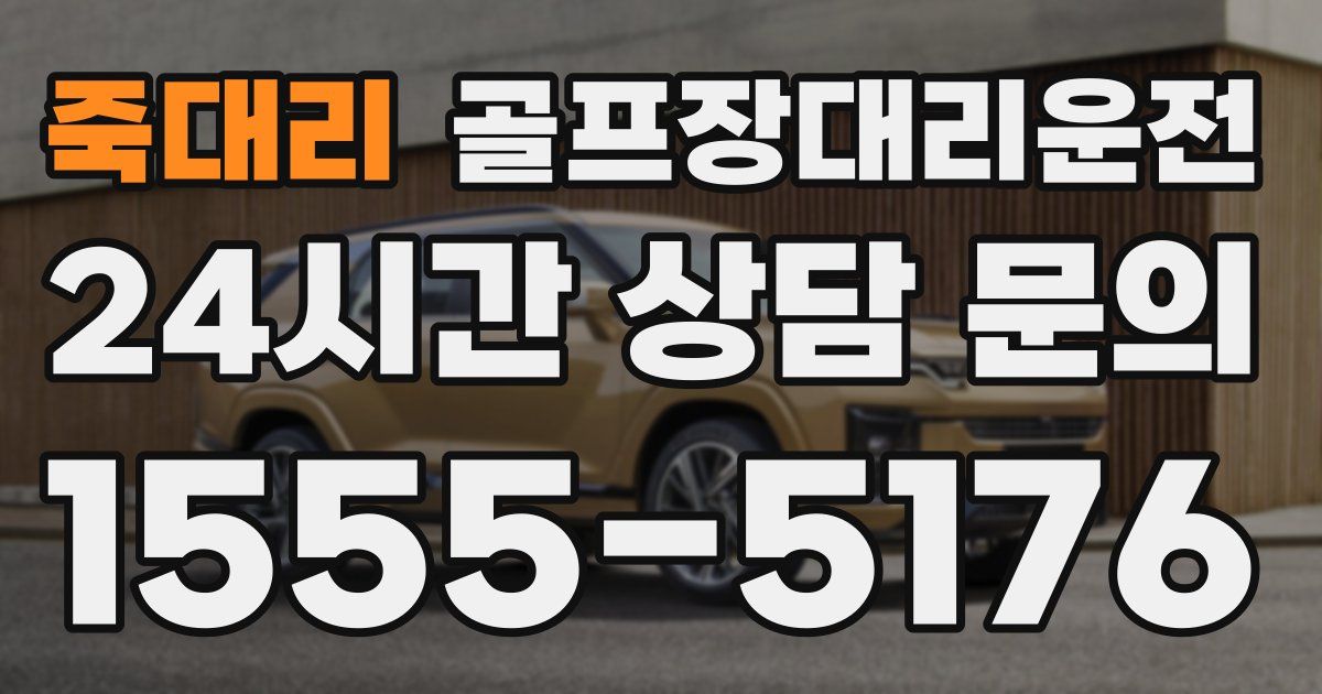 골프장대리운전 서비스