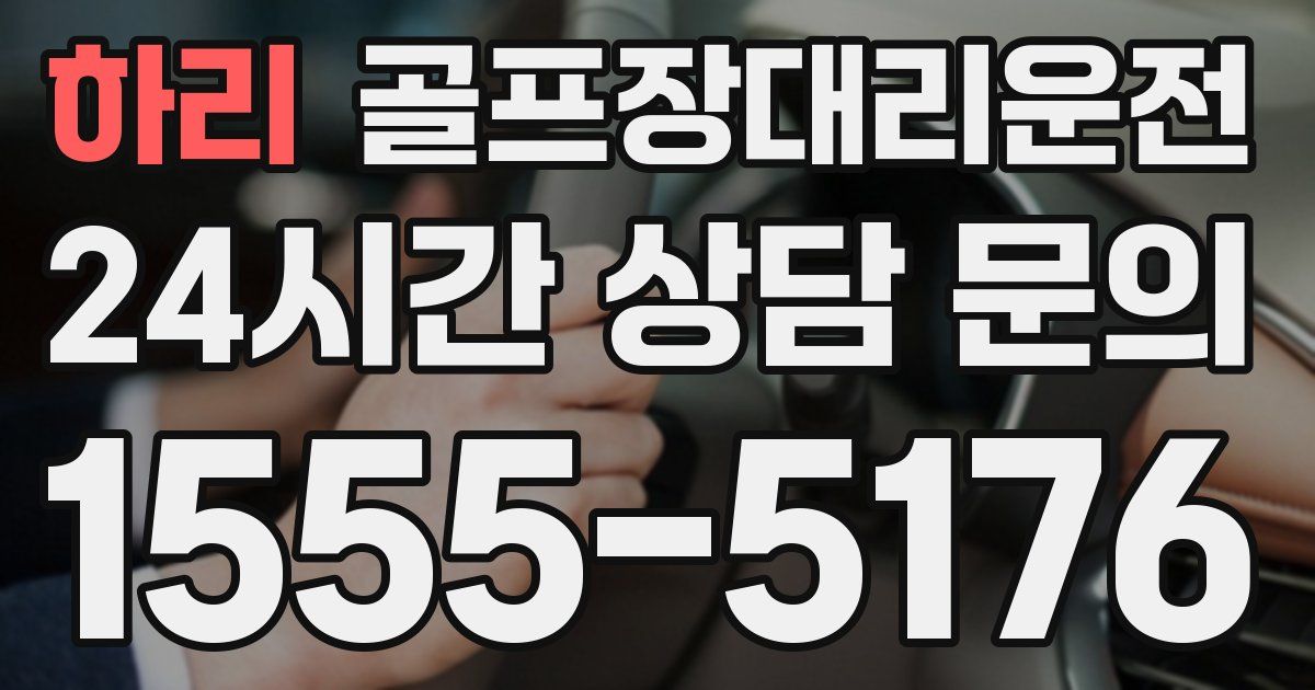골프장대리운전 서비스