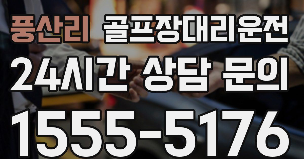 골프장대리운전 서비스