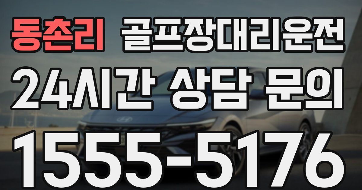 골프장대리운전 서비스