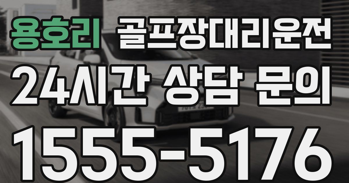골프장대리운전 서비스