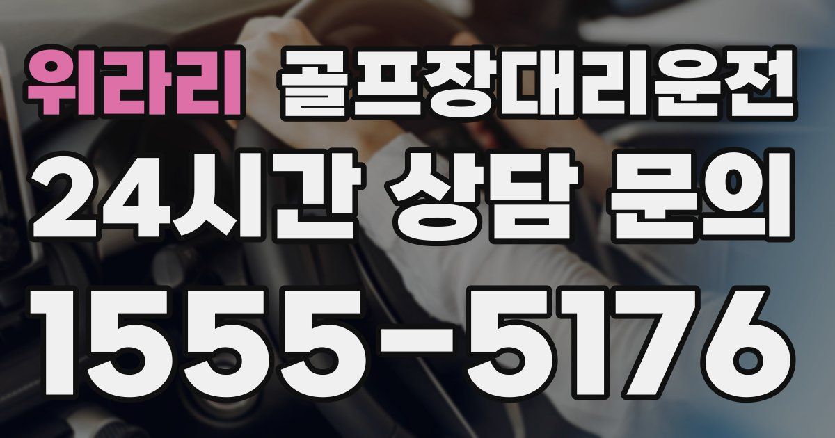 골프장대리운전 서비스