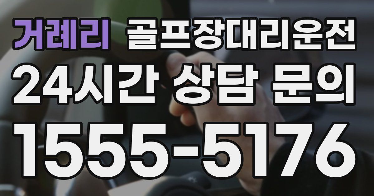 골프장대리운전 서비스