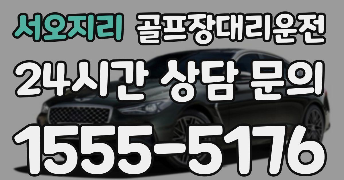 골프장대리운전 서비스