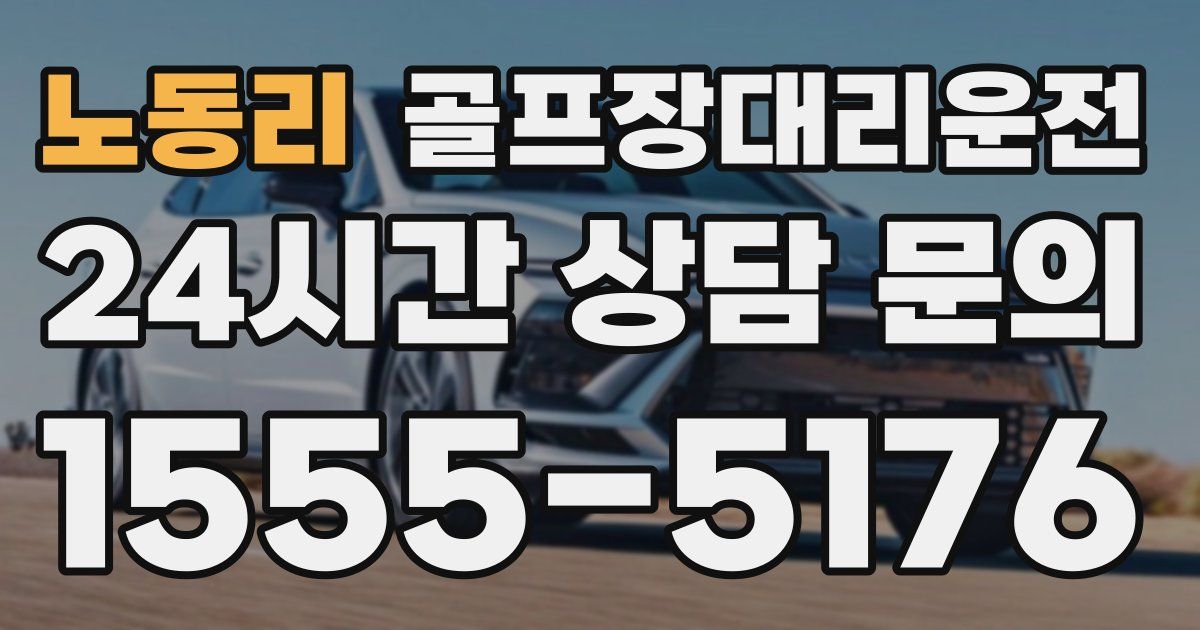 골프장대리운전 서비스