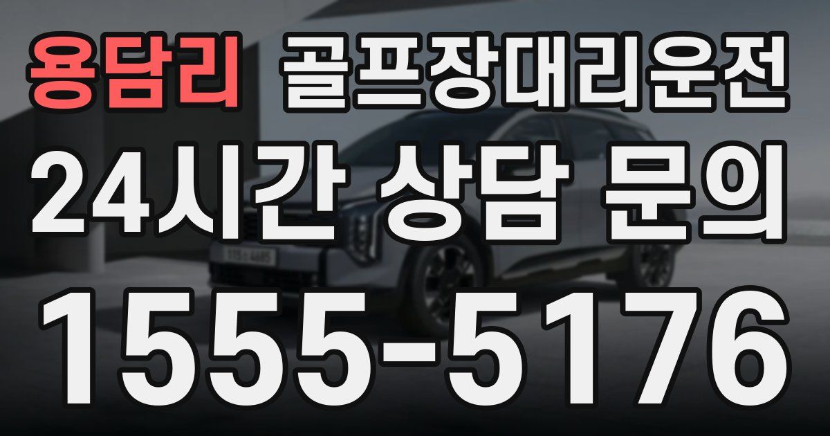 골프장대리운전 서비스