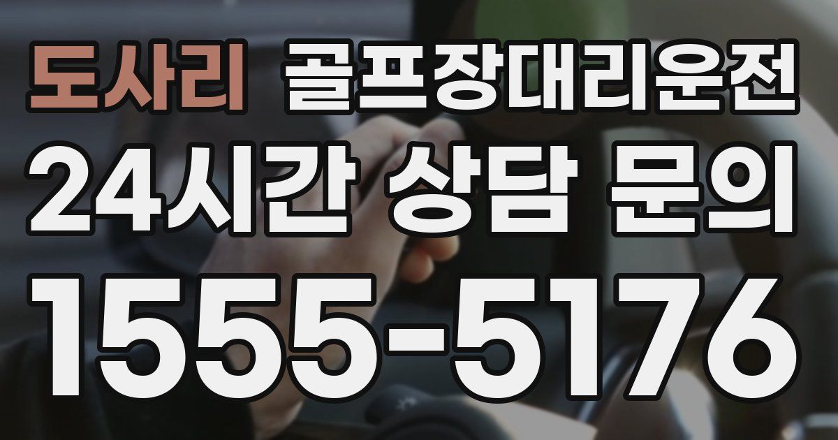 골프장대리운전 서비스