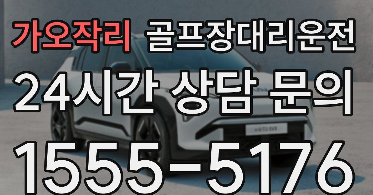 골프장대리운전 서비스