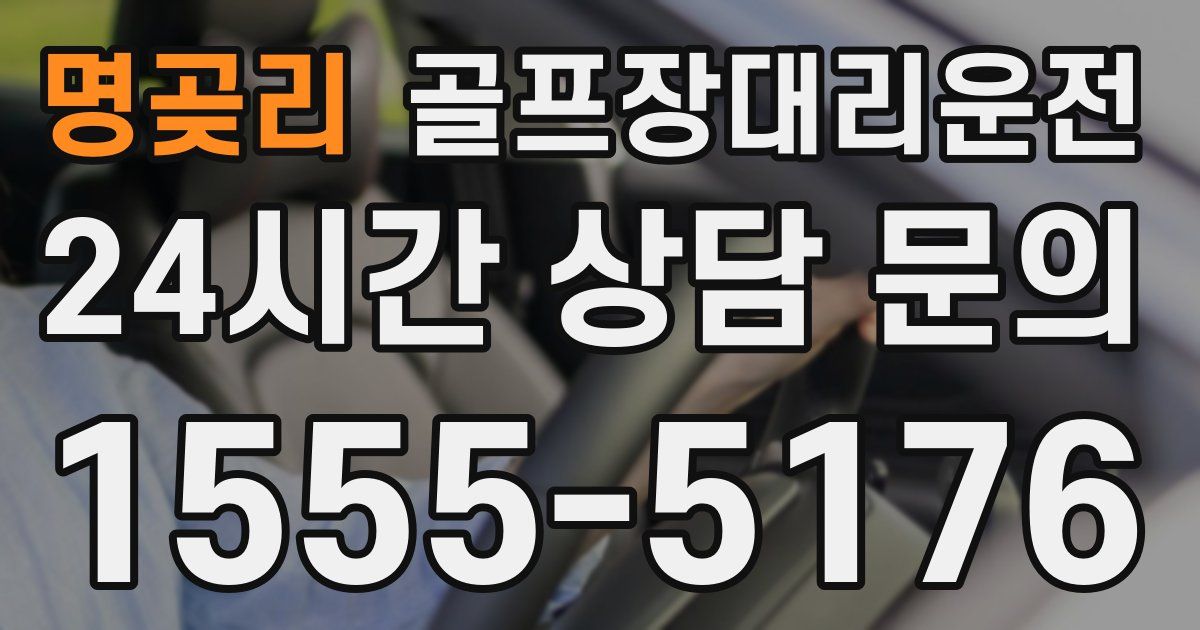 골프장대리운전 서비스