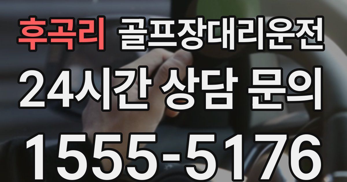 골프장대리운전 서비스