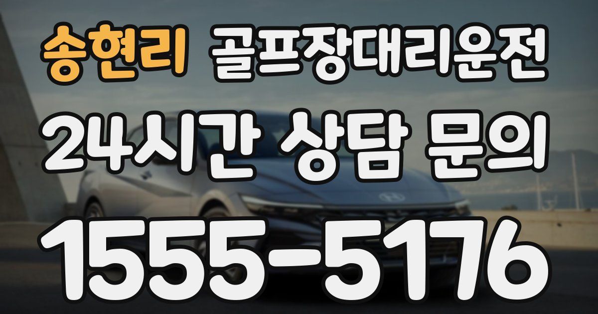 골프장대리운전 서비스