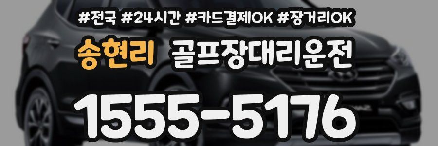 송현리 골프장대리운전