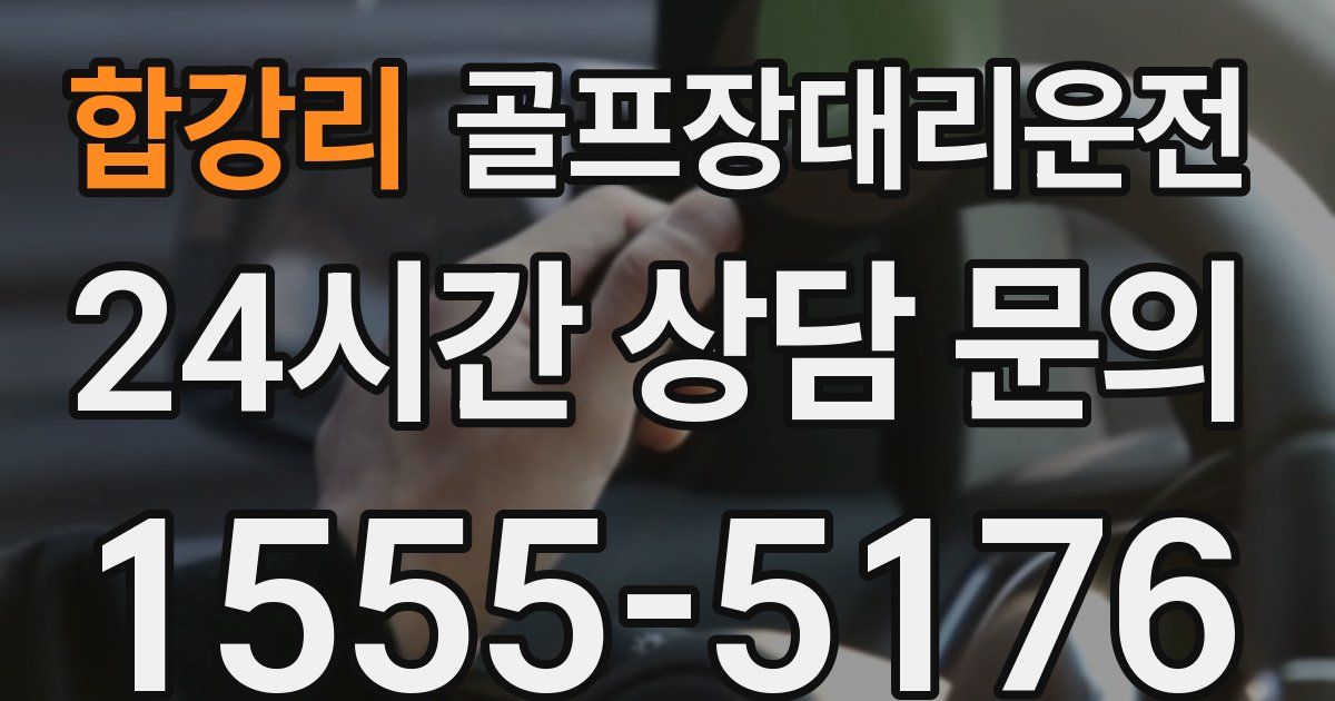 골프장대리운전 서비스